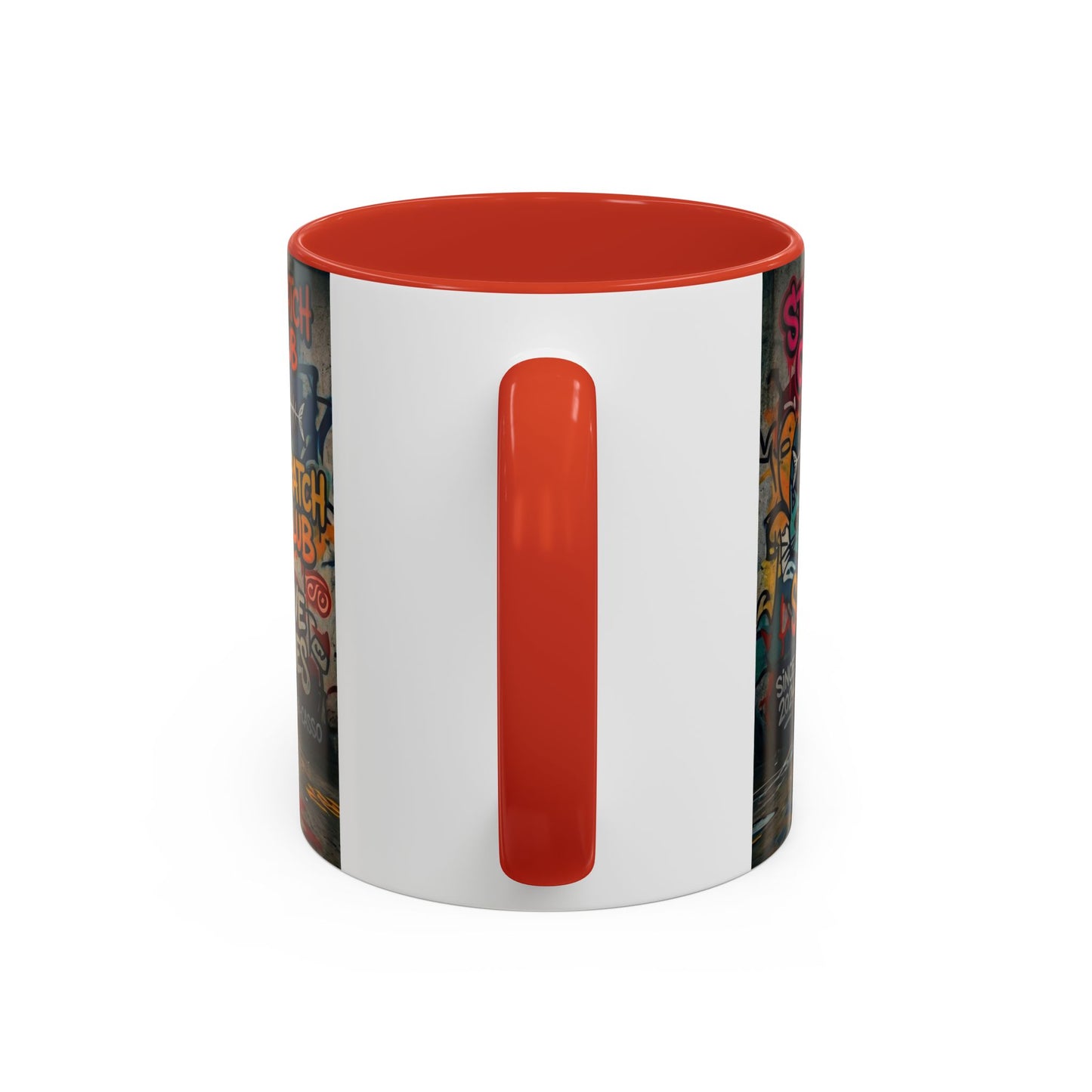 Graffiti Meow Squad Accent Coffee Mug — Cute Kittens ‘Purr-ject’ Street Art Design (11/15oz)