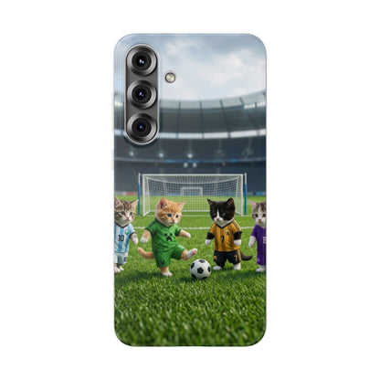Cute Soccer Cats Phone Case — Kawaii Football Kit iPhone Cover