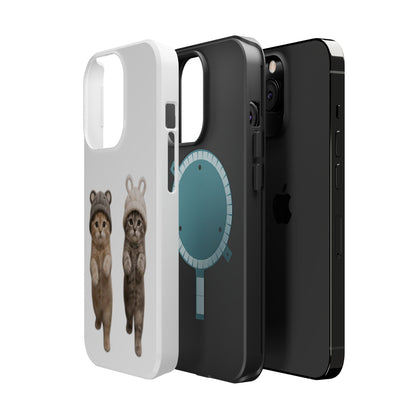 Cute Kittens in Hats Magnetic Impact Phone Case