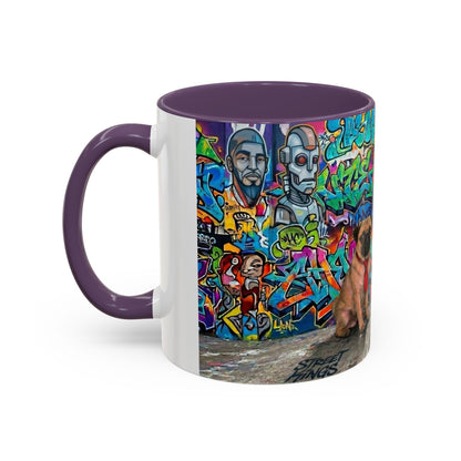 Graffiti Pets Coffee Mug — Colorful Street Art Dog & Cat Accent Mug (11/15oz)
