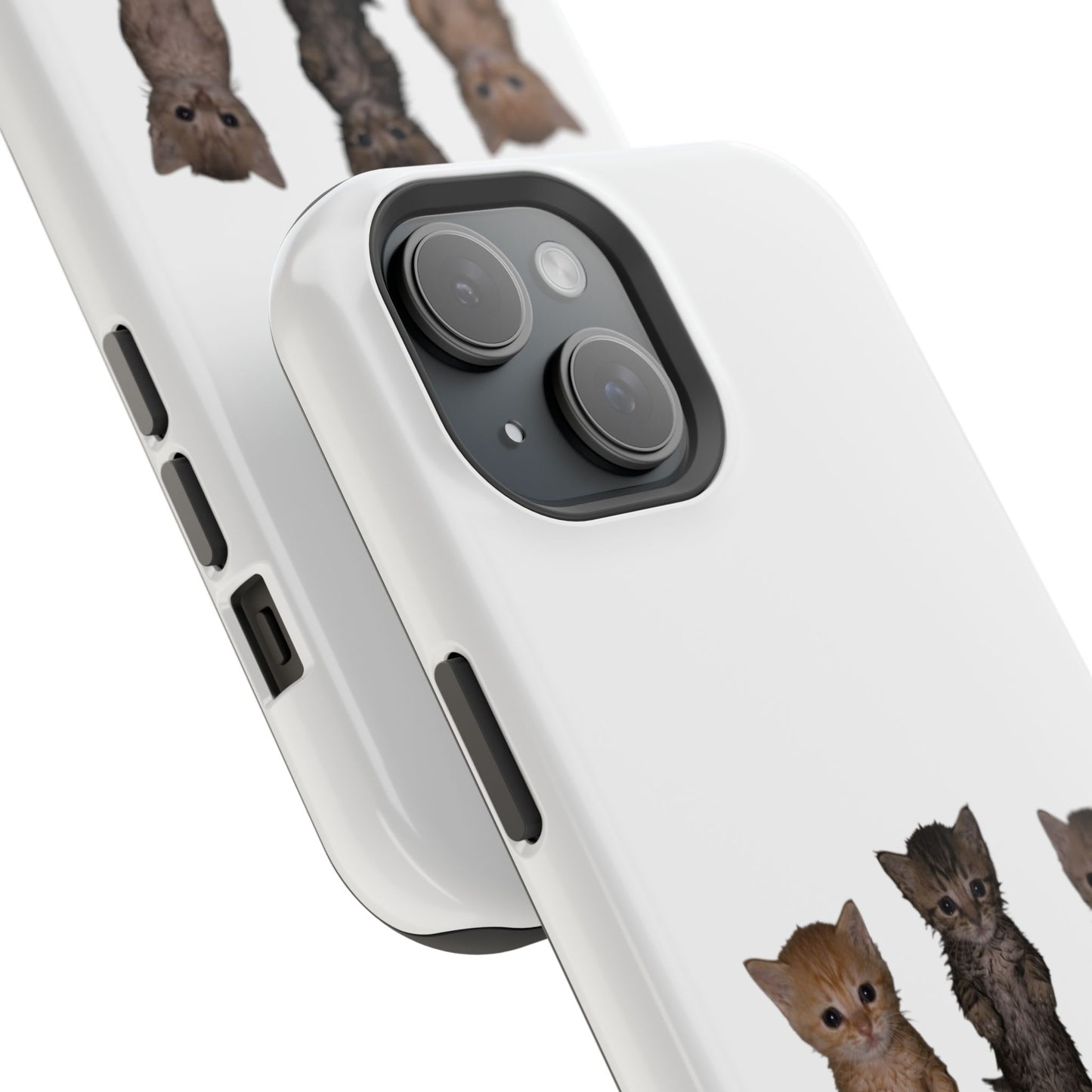 Cute Standing Kittens Magnetic Impact-Resistant Phone Case