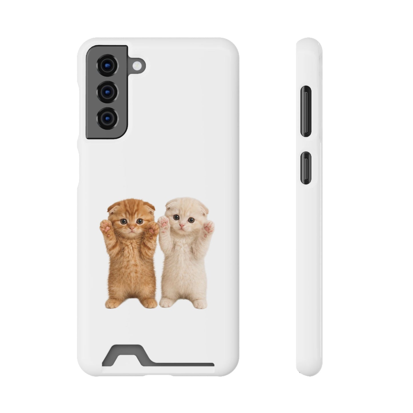 Cute Kittens Phone Case with Card Holder