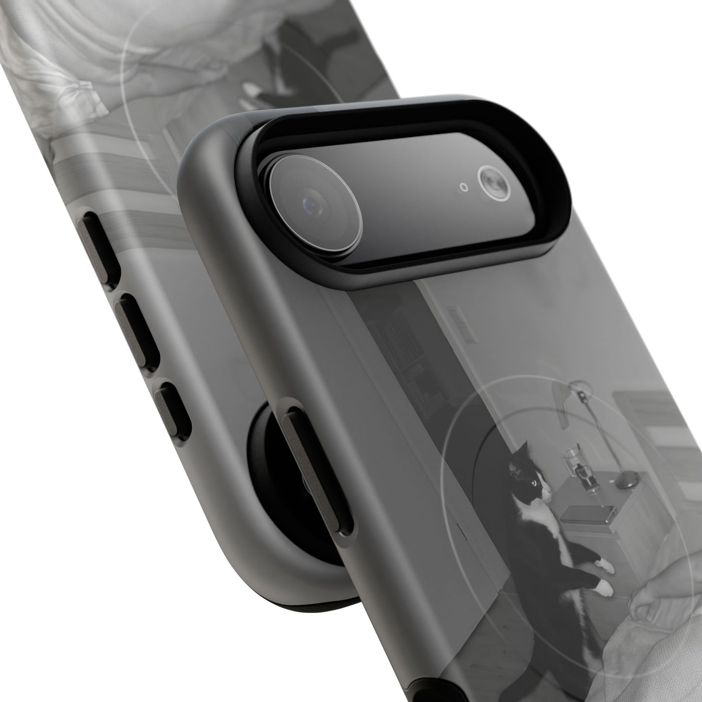 Phone Case “Why Is It Always at 2 AM?” Cat Photo Tough Magnetic Case