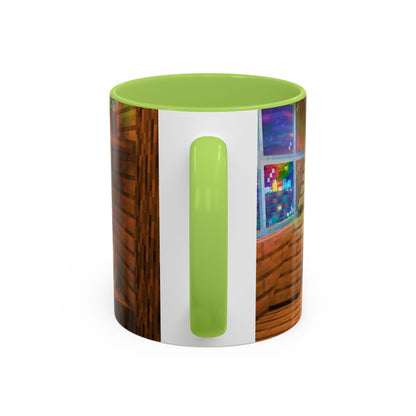 Cozy Cat Tree Accent Coffee Mug — Cute Kitten Window Scene (11/15 oz)