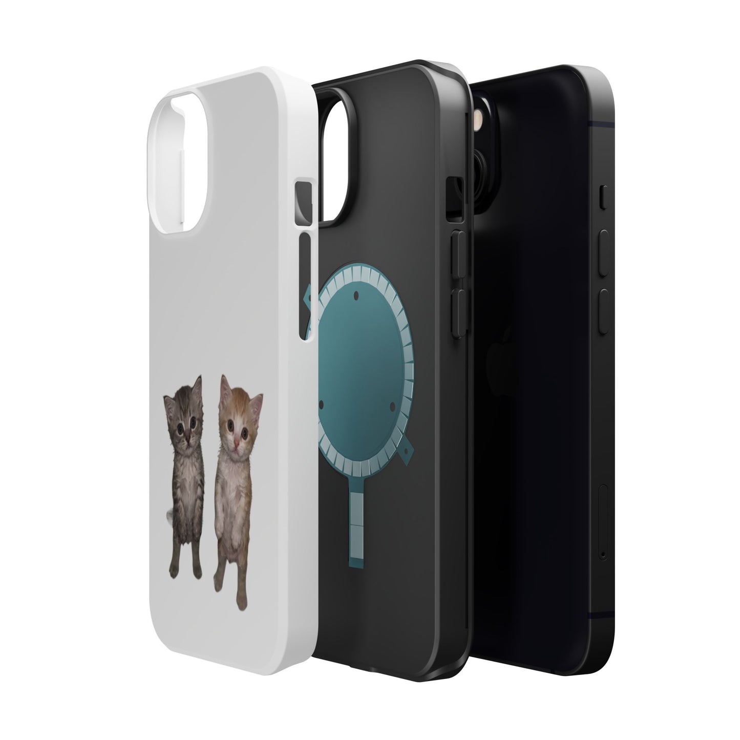 Duo Cute Kitten  Magnetic Impact-Resistant Phone Case