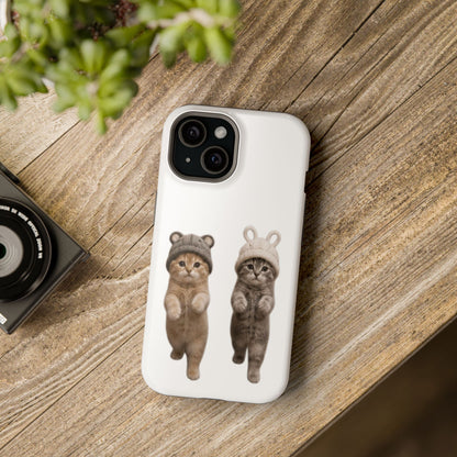 Cute Kittens in Hats Magnetic Impact Phone Case