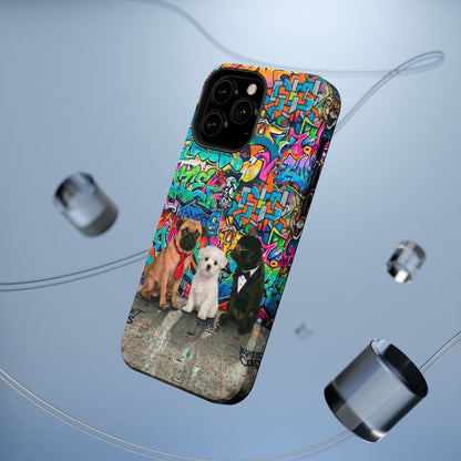 Puppy Squad Graffiti Phone Case — Impact-Resistant Protective Case