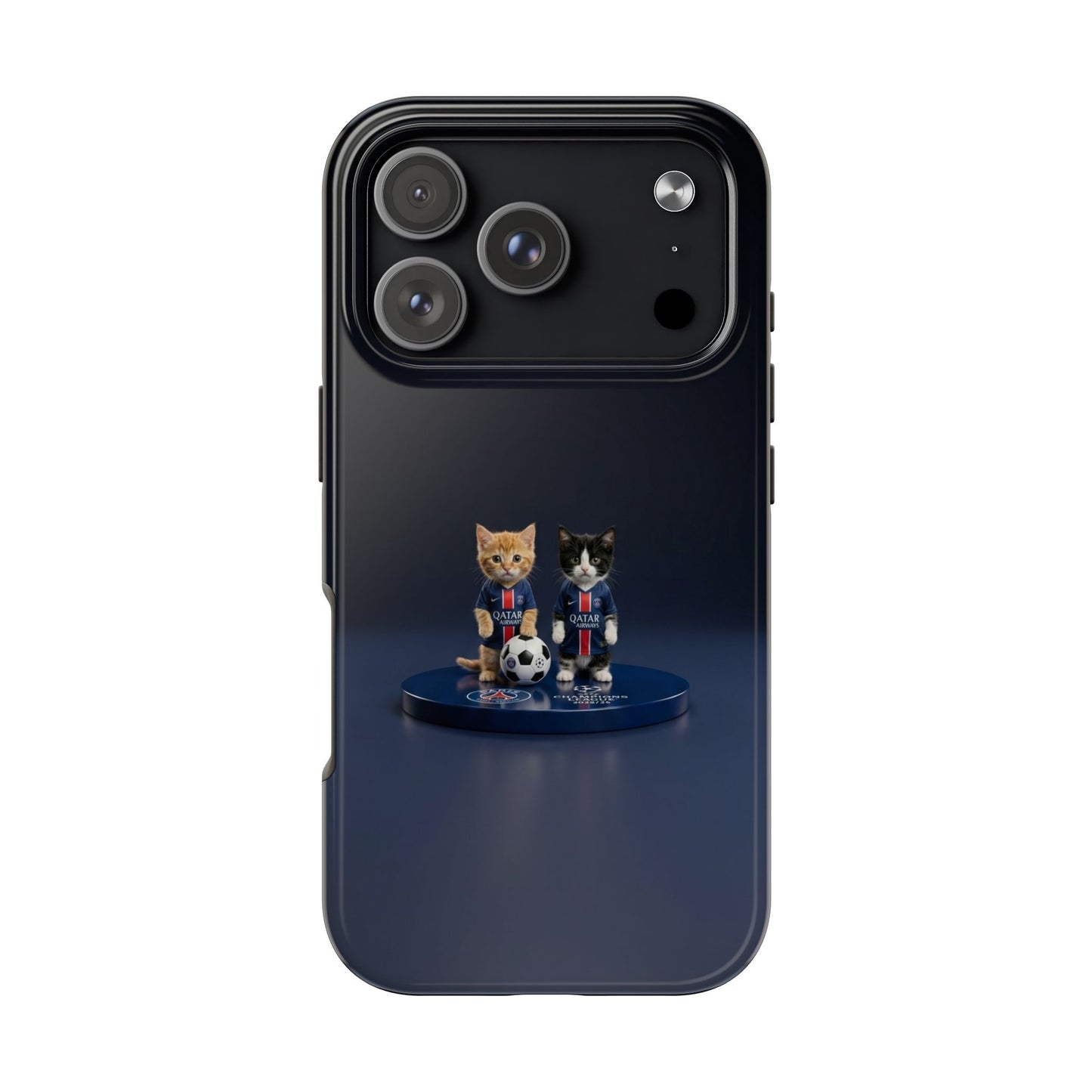 Phone Case — Cute Soccer Cats Design (Kawaii Kitten Football Fans)