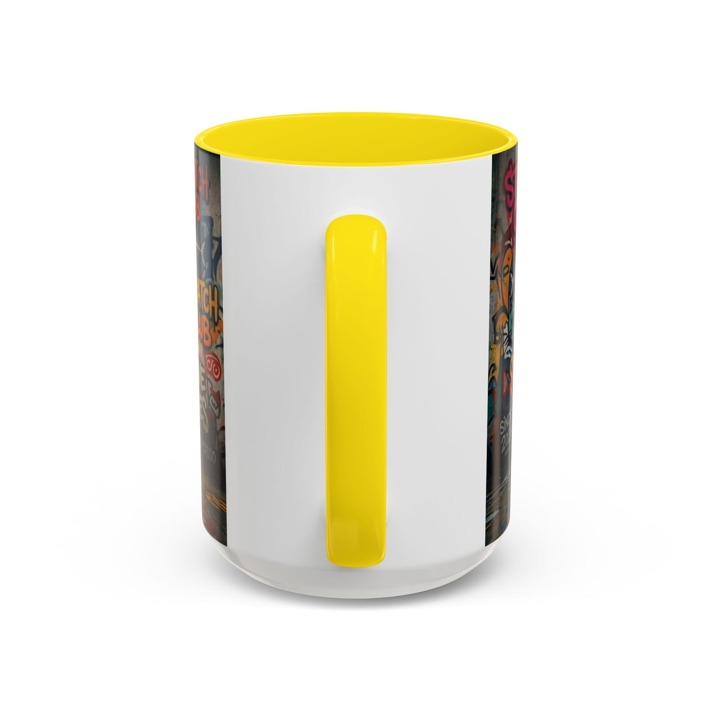 Graffiti Meow Squad Accent Coffee Mug — Cute Kittens ‘Purr-ject’ Street Art Design (11/15oz)