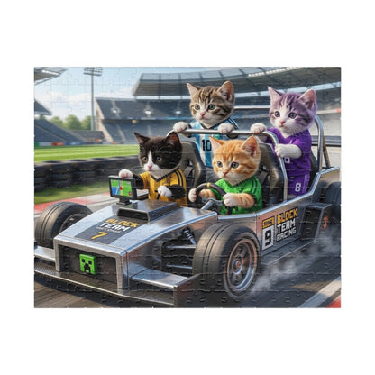 Racing Kittens Jigsaw Puzzle — Cute Cat Race Car 110–1014 Piece Puzzle