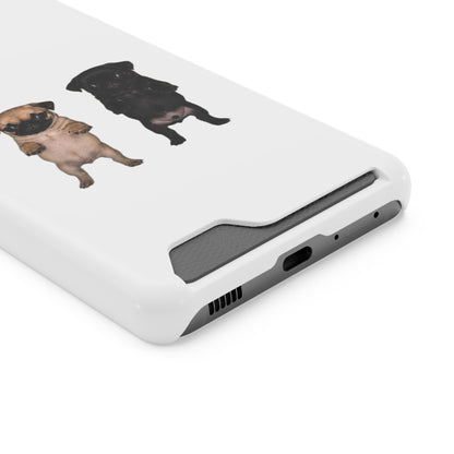 Pug Pair Card-Holder Phone Case
