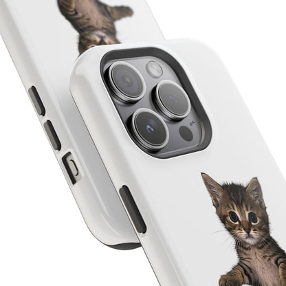 Cute Standing Kitten Magnetic Phone Case