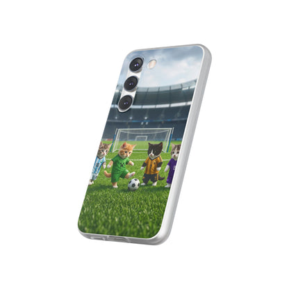 Cute Soccer Cats Phone Case — Kawaii Football Kit iPhone Cover