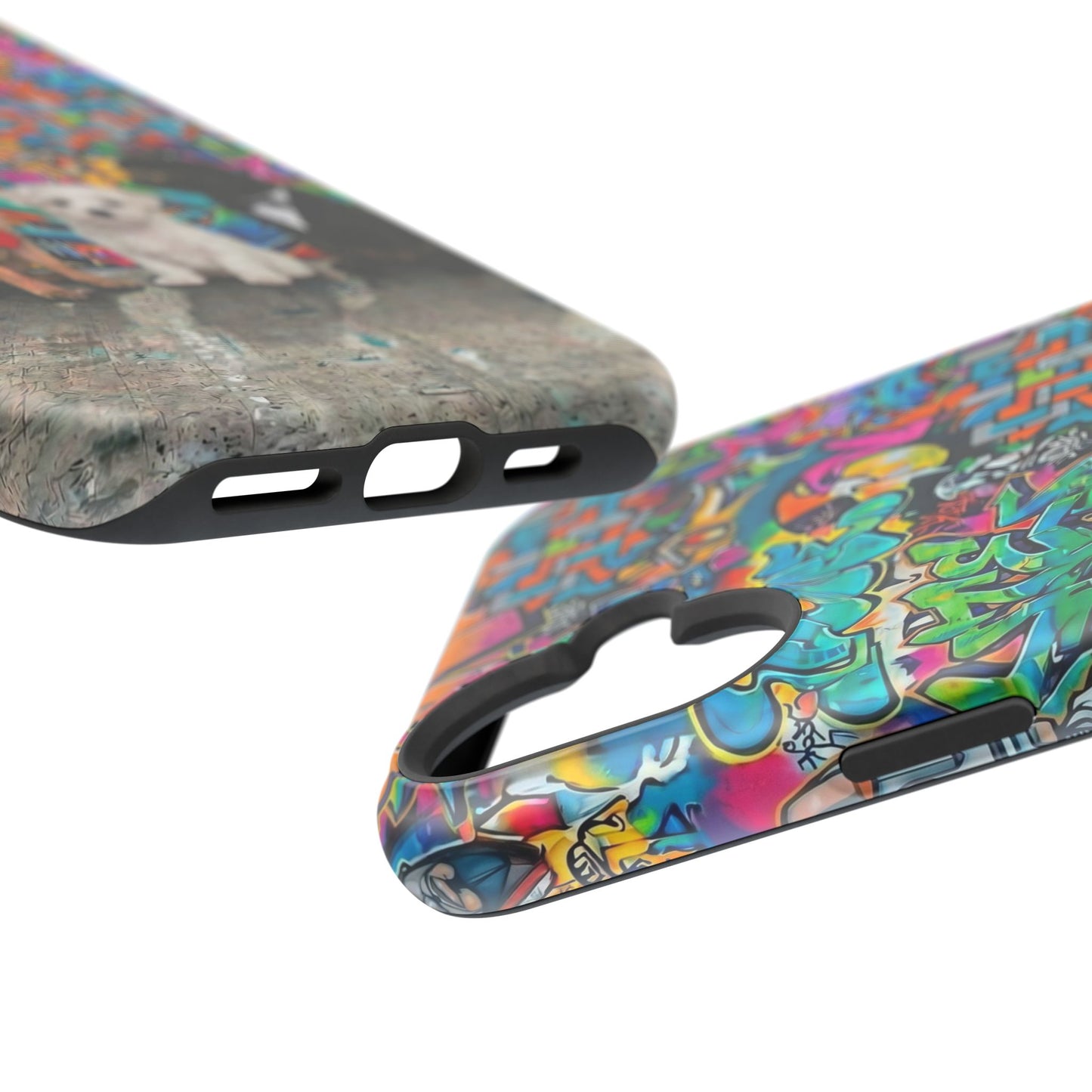Puppy Squad Graffiti Phone Case — Impact-Resistant Protective Case