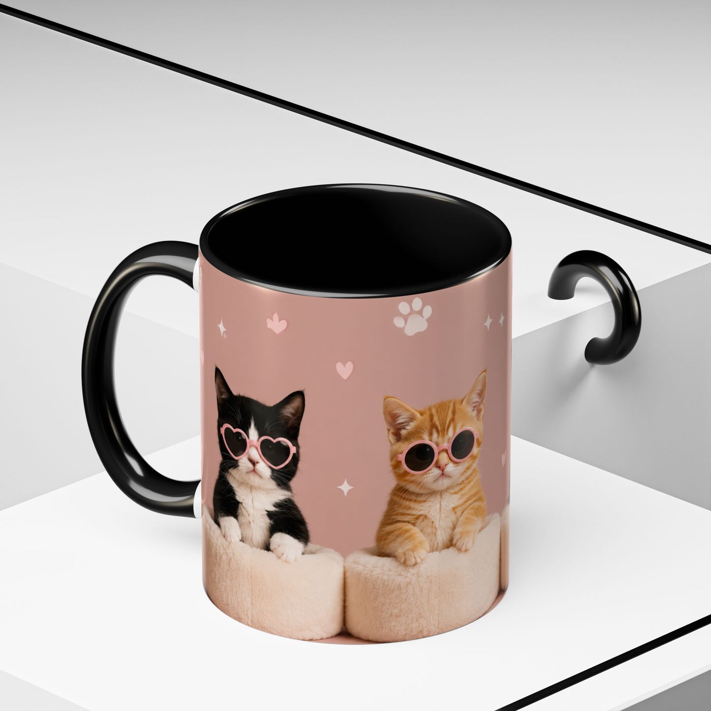 Cute Cat Lovers Coffee Mug - 11 & 15oz - Perfect Gift for Pet Owners