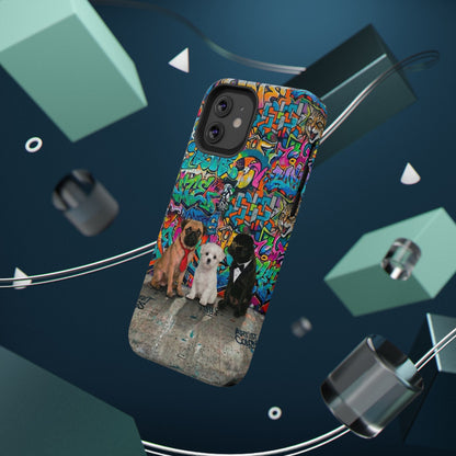 Puppy Squad Graffiti Phone Case — Impact-Resistant Protective Case