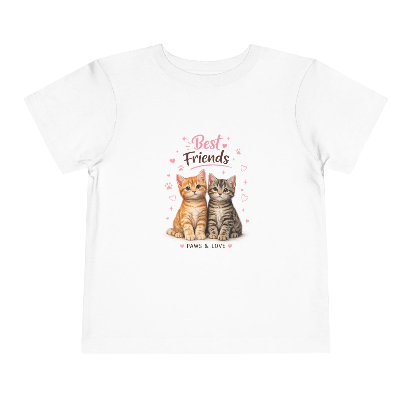 Best Friends Kitten Toddler Tee — Paws & Love Cute Cat Shirt