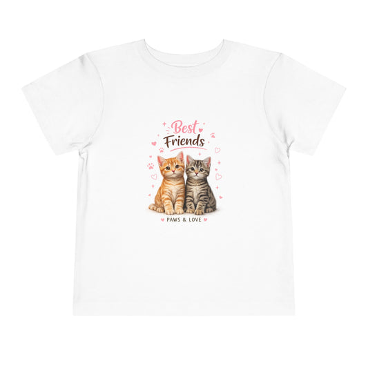 Best Friends Kitten Toddler Tee — Paws & Love Cute Cat Shirt