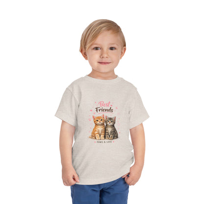 Best Friends Kitten Toddler Tee — Paws & Love Cute Cat Shirt