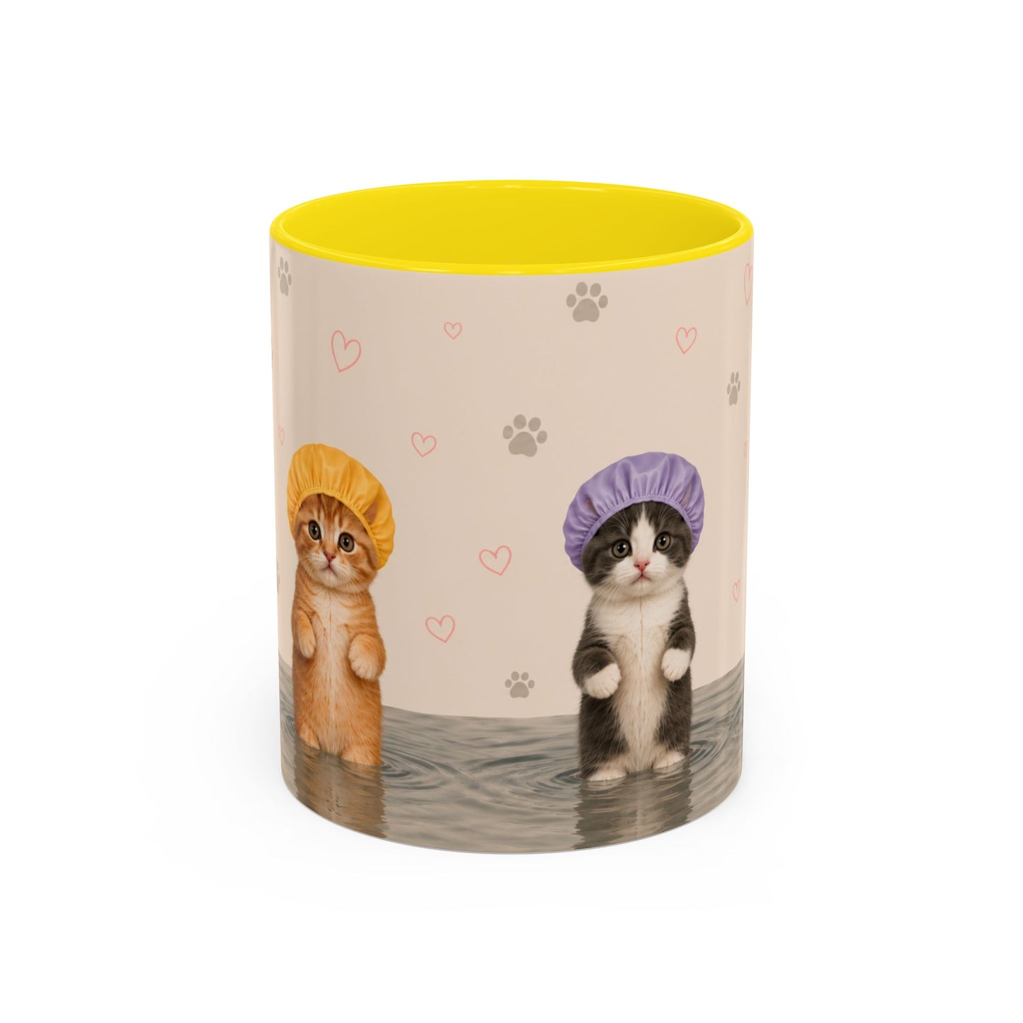 Cute Kittens in Shower Caps Accent Coffee Mug – 11/15oz
