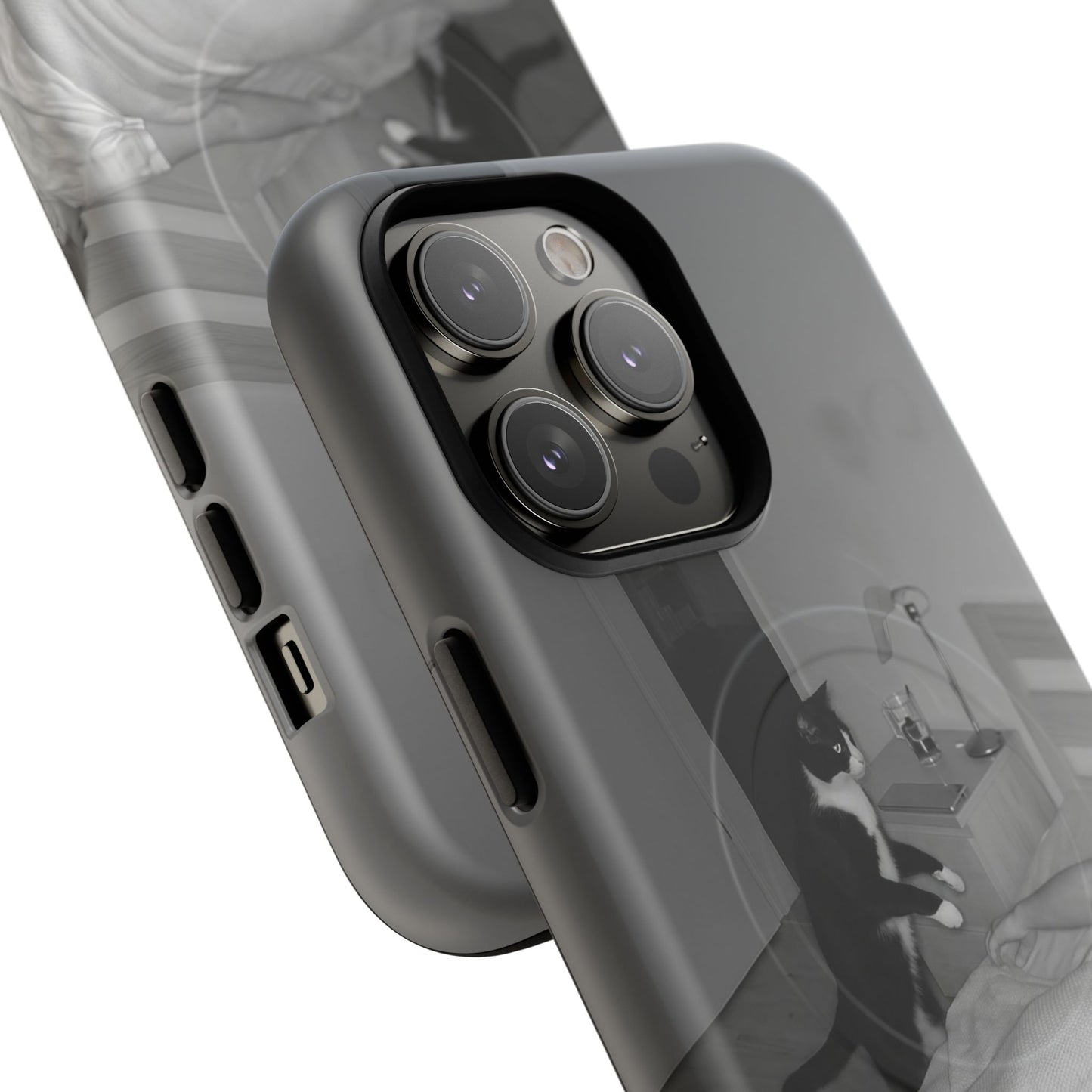 Phone Case “Why Is It Always at 2 AM?” Cat Photo Tough Magnetic Case