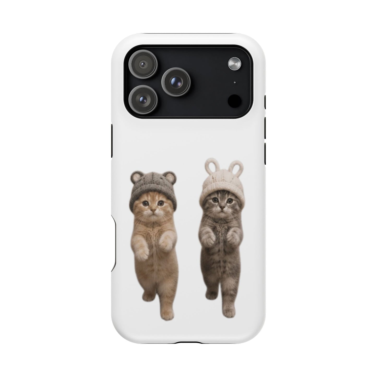 Cute Kittens in Hats Magnetic Impact Phone Case