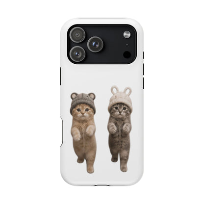Cute Kittens in Hats Magnetic Impact Phone Case