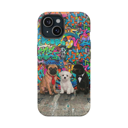 Puppy Squad Graffiti Phone Case — Impact-Resistant Protective Case