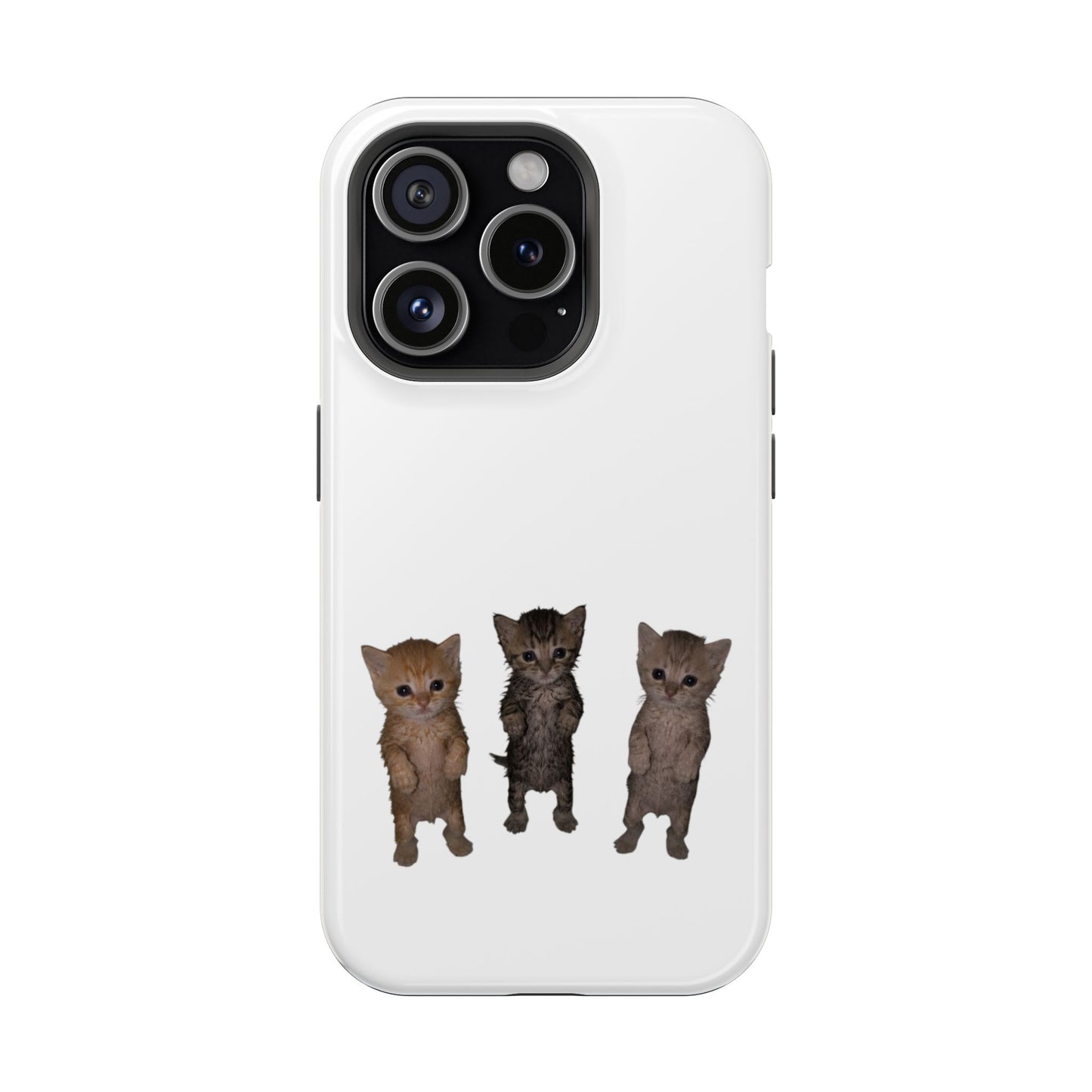 Cute Trio Kittens  Magnetic Impact-Resistant Phone Case