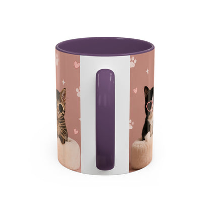 Cute Cat Lovers Coffee Mug - 11 & 15oz - Perfect Gift for Pet Owners