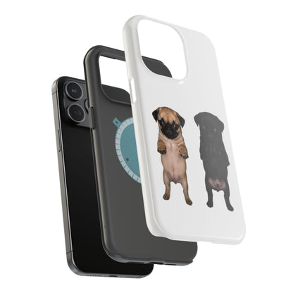 Pug Duo Magnetic Impact-Resistant Phone Case