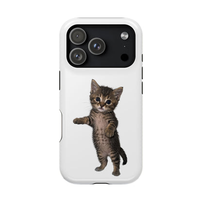 Cute Standing Kitten Magnetic Phone Case