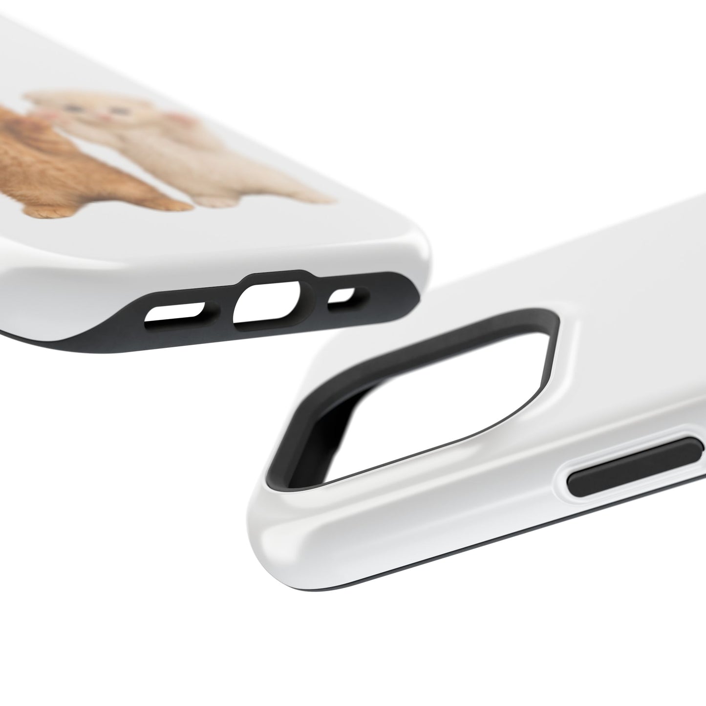 Cute Raising Paws Kittens Magnetic Impact-Resistant  Phone Case