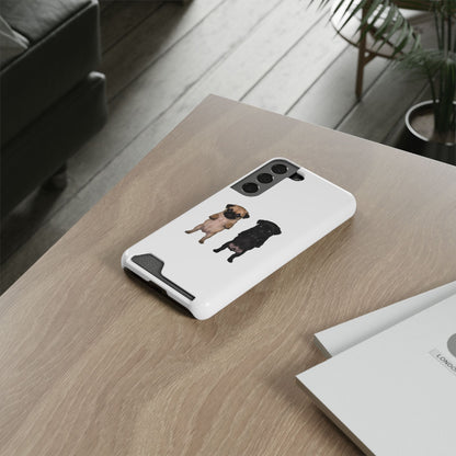 Pug Pair Card-Holder Phone Case