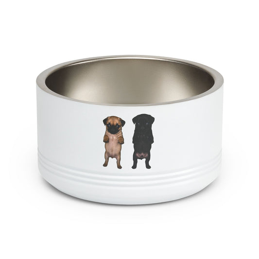 Cute Standing Puppy Dog Pet Bowl — Stainless 18oz Bowl