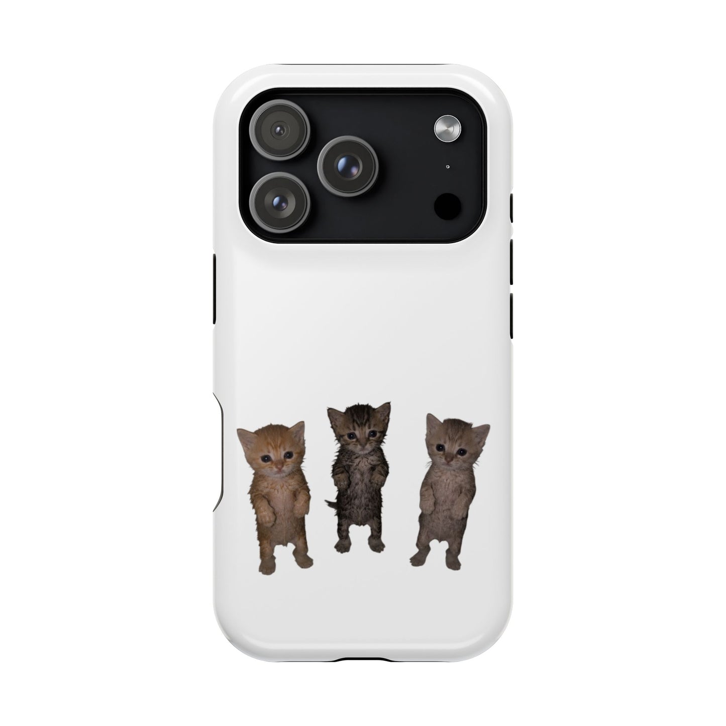 Cute Trio Kittens  Magnetic Impact-Resistant Phone Case