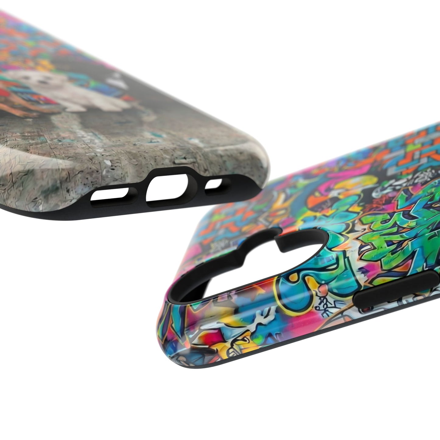 Puppy Squad Graffiti Phone Case — Impact-Resistant Protective Case