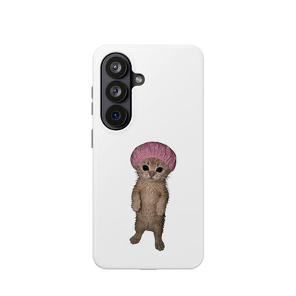 Cute Kitten in Shower Cap  Magnetic Impact-Resistant