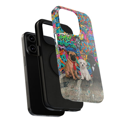 Puppy Squad Graffiti Phone Case — Impact-Resistant Protective Case