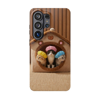 Cute Kittens in Cozy House Phone Case — Magnetic Impact-Resistant Case