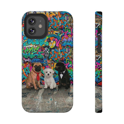 Puppy Squad Graffiti Phone Case — Impact-Resistant Protective Case