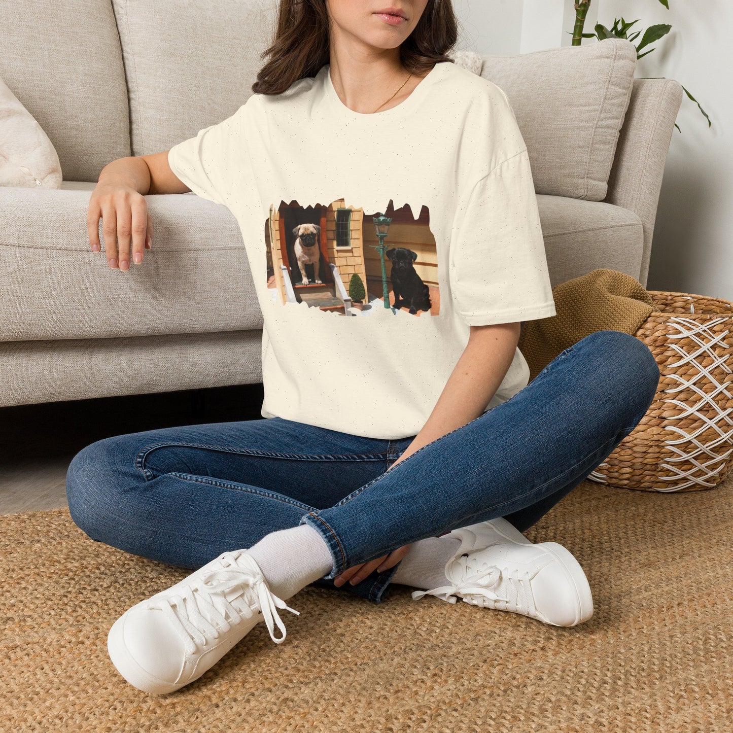 Biscuit & Nugget T‑Shirt — Cute Pet Photo Tee for Dog Lovers