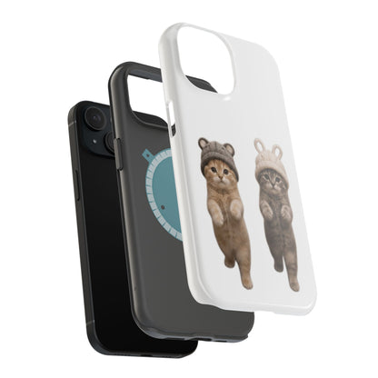 Cute Kittens in Hats Magnetic Impact Phone Case