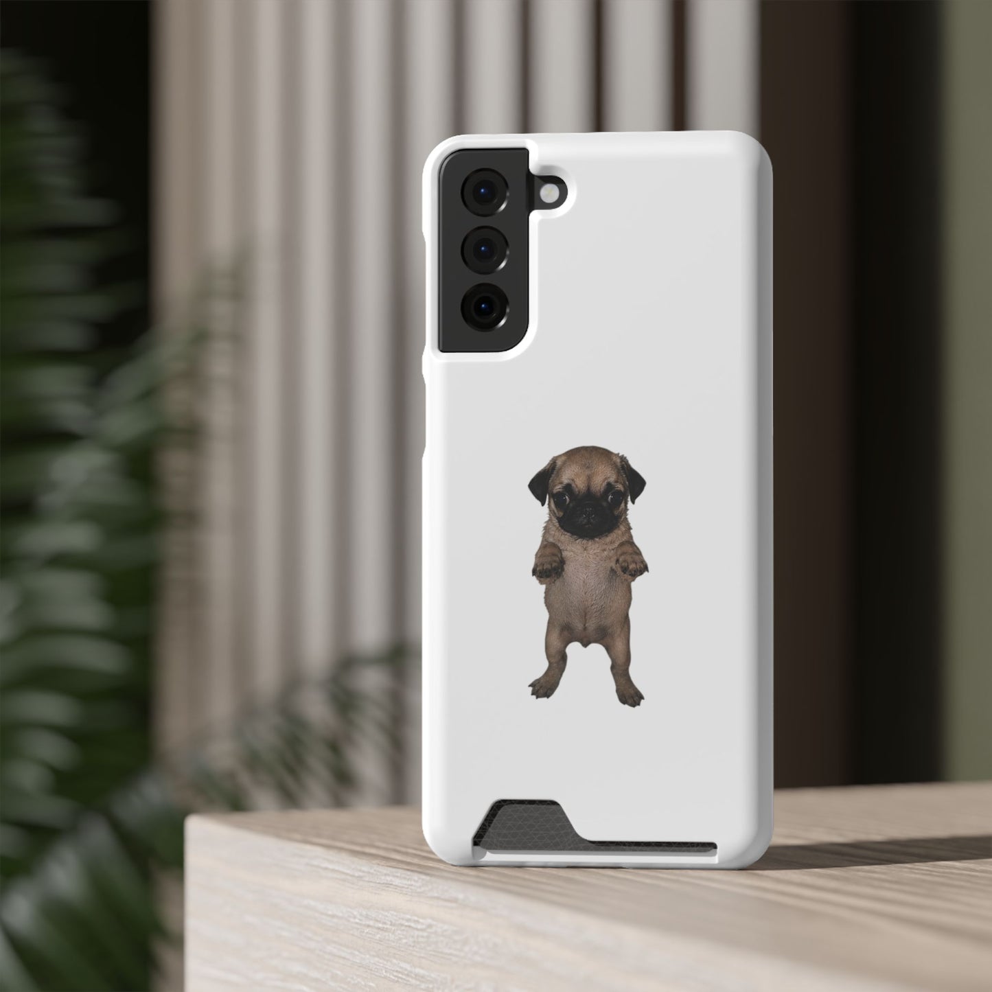 Pug Puppy Card-Holder Phone Case