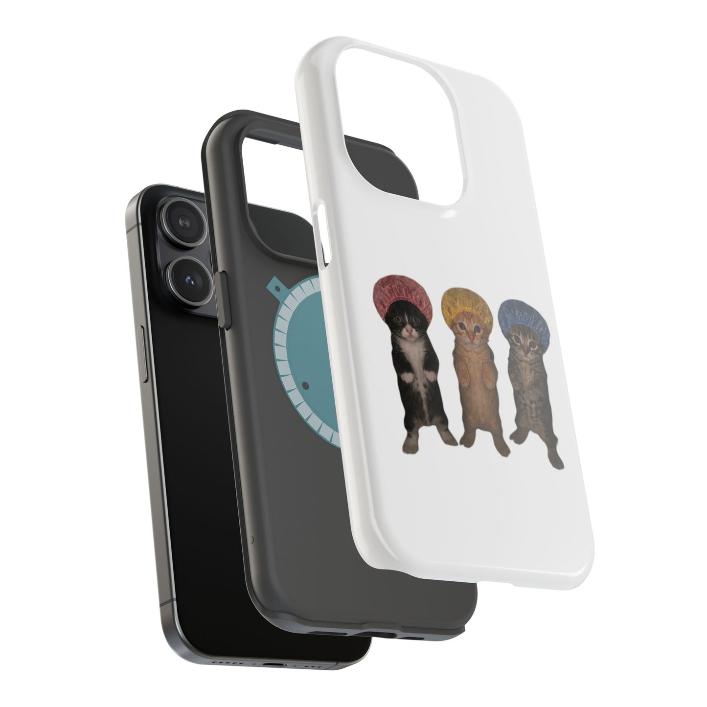Cute Kittens in Bonnets  Magnetic Impact-Resistant Phone Case