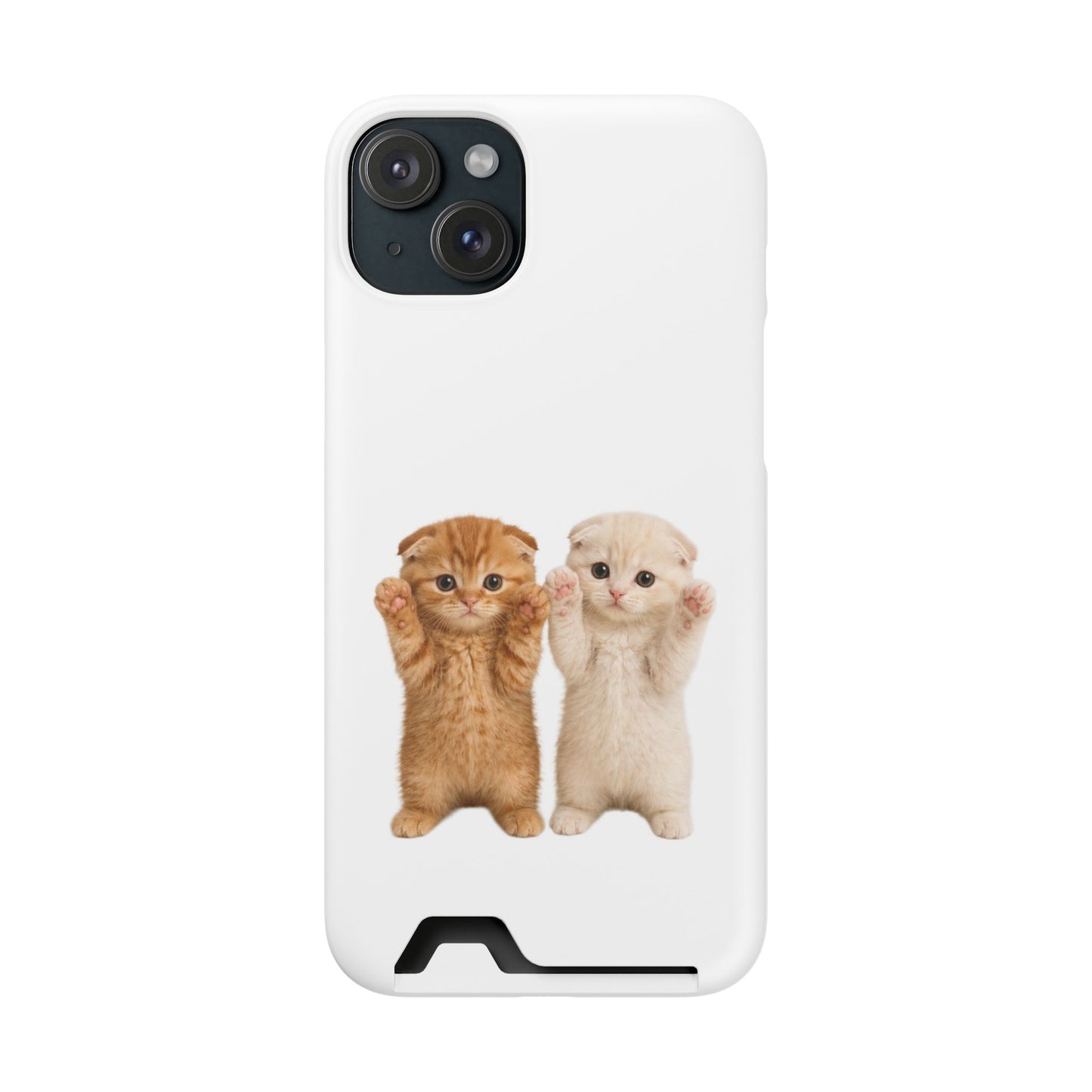 Cute Kittens Phone Case with Card Holder