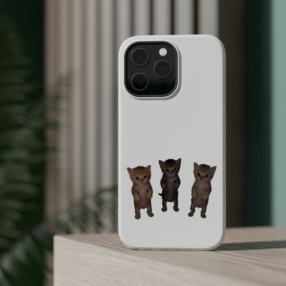 Cute Trio Kittens  Magnetic Impact-Resistant Phone Case