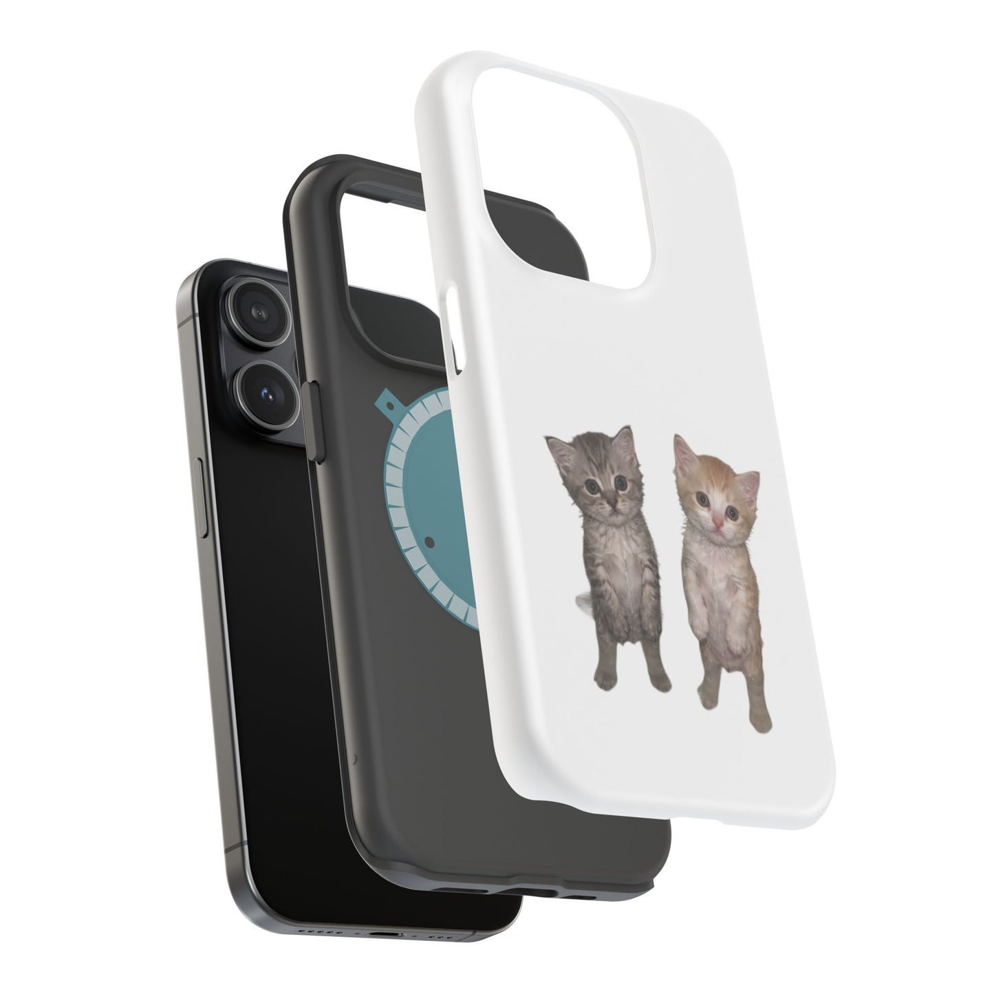 Duo Cute Kitten  Magnetic Impact-Resistant Phone Case