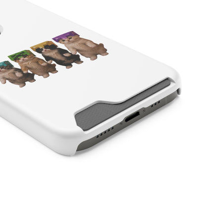 Minecraft Kittens Cat Phone Case with Card Holder