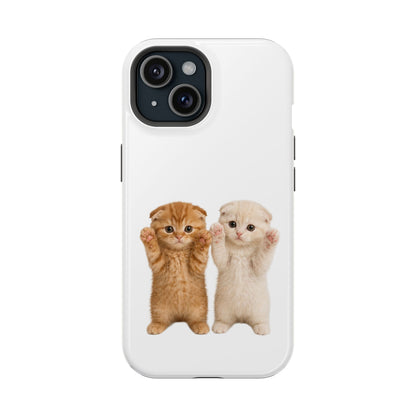 Cute Raising Paws Kittens Magnetic Impact-Resistant  Phone Case